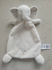 Manta suave elefante blanco M&S nacido en 2019 edredón marcas y Spencer 20653125 - Imagen 1 de 3