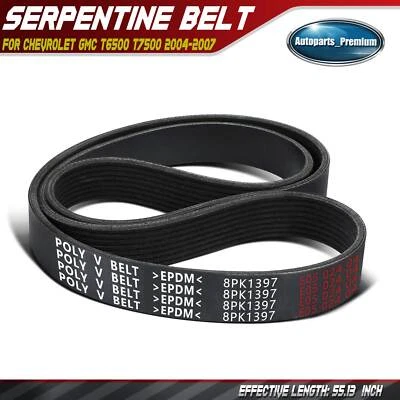 Cinturón serpentino 55,13 pulgadas para Chevrolet GMC T6500 T7500 2004-2007 Volvo diésel Foto 1 de 4