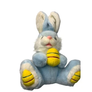 Juguetes Beta Peluche Juguete Conejito Conejo Azul Sosteniendo Patas de Huevo de Pascua - Imagen 1 de 7