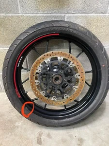 DUCATI MULTISTRADA 950 S 2018-2019 Cerchio Anteriore 50122451AA Graffiato - Imagen 1 de 5
