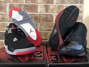 New 10.5 Nike Air Jordan 4/19 Retro Countdown Pack CDP Collezione Bred OG Bulls