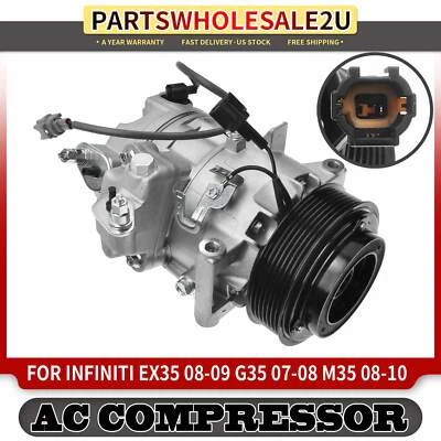 Compressor CA com Compressor DCS17E para Infiniti EX35 2008-2009 G35 2007 2008 M35 - Imagem 1 de 4
