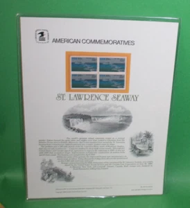 American Commemoratives St. Lawrence Seaway USPS Stamps Panel 221 June 26, 1984 - Bild 1 von 5