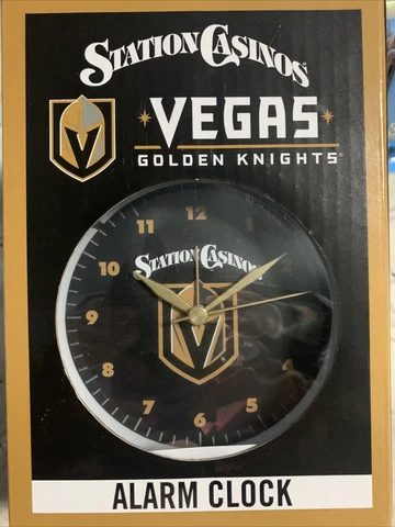 Vegas Golden Knights NHL Hockey Station Casinos Alarm Clock- Complete Cover