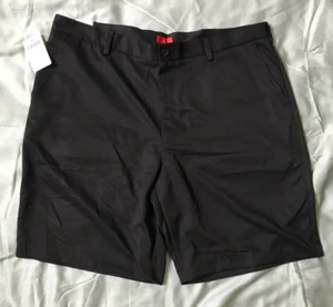 NEW IZOD Men's Dress Shorts Black Flat Front Size 42 - Bild 1 von 4