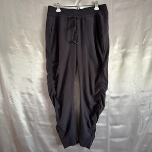 Athleta Attitude Pant Damen 8 grau High Rise Tapered gerafftes Bein Jogginghose - Bild 1 von 9