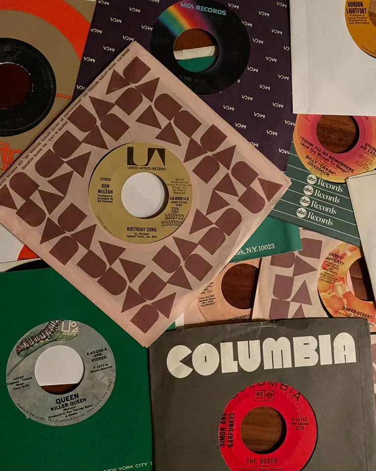 Classic Rock 45 RPM Records - $2.00 Each! - You Pick - Various Artists - Image 1 of 1