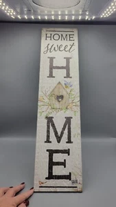 Myword! Stand Out Tall Hanging Standing Sign "Home Sweet Home Birdhouse" 24"x6" - Picture 1 of 4