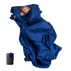 Sleeping Bag Liner, Silk Soft Sleep Bag Liner with Pillow Pocket