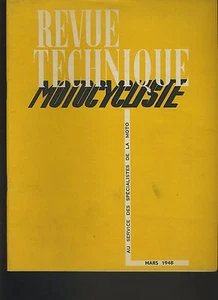 (12A)REVUE TECHNIQUE MOTOCYCLISTE MOTOBECANE Z 46 C / ARIEL TWIN 500CC Mars 1948 - Picture 1 of 2