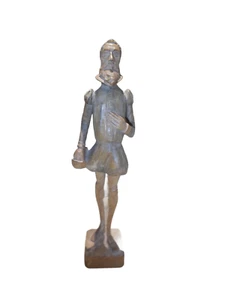 Don Quixote Carved Wood Figurine Spain - Picture 1 of 9