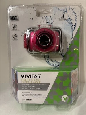 Vivitar HD Action Waterproof Camera / Camcorder - Pink DVR781HD - Brand New - Image 1 of 4
