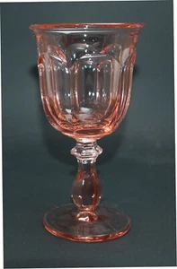 One (1) Imperial Glass - Ohio OLD WILLIAMSBURG Light Pink 6 1/2" Water Glass - Picture 1 of 4