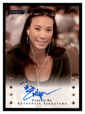 2010 Razor Poker Evelyn Ng Authentic Signature ON CARD Auto #13 JS #1
