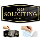 No Soliciting Sign Sticker for house, Home & Business - 5x2.5 inch - Premium ...