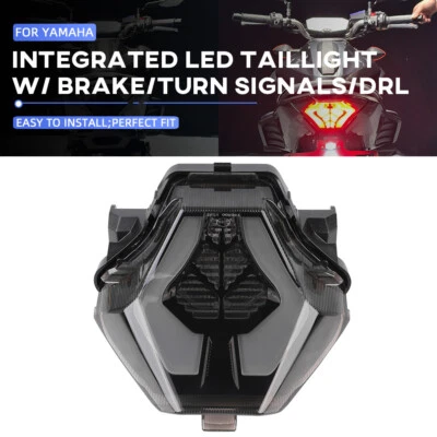 Luz trasera LED integrada señal de giro de freno DRL para YAMAHA FZ07 MT-07 YZF R3/R25 Foto 1 de 4
