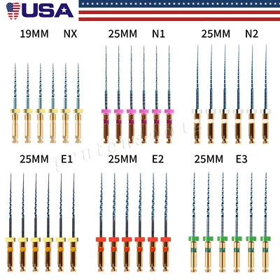 6 * Uso del motor limas rotatorias NITI endodoncia dorada 牙科 25 毫米 SX-F3 — 第 1/2 张图片