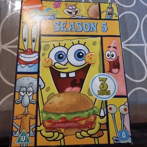 Spongebob Squarepants DVD Season 5 Box Set 3 DVDs 2009 PAL Region 2 - Picture 1 of 10