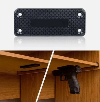 Gun Magnet Mount Magnetic Holder Holster Concealed Pistol Car Bed Desk Home Work - Image 1 of 4