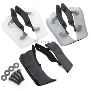 Adjustable Air Deflector Side Wings Wind Upper Windshield For Harley Road Glide - Picture 1 of 15