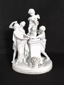 Sevres“L'offerta all'amore” - Un straordinario Gruppo in bisquit - H. 40cm - Foto 1 di 8