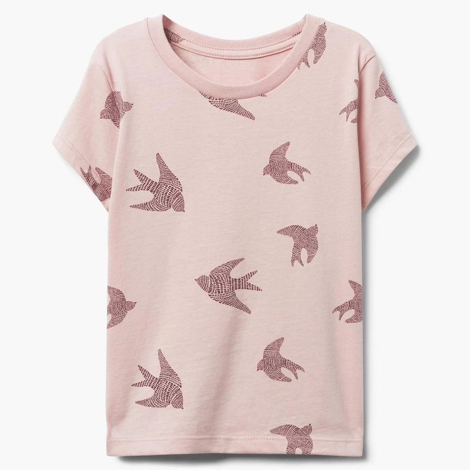 NWT Gymboree Bird Tee Shirt Top Girls Pink 3,5/6,7/8,10/12,14 - Image 1 of 1
