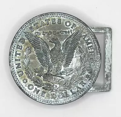 VTG United States Of America US One Dollar Coin Shaped Belt Buckle - Image 1 of 3