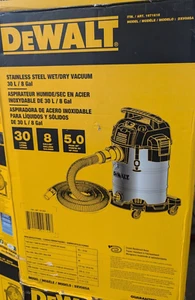 Dewalt DXV08SA Stainless Steel Wet/Dry 8-Gallon 5 HP Vacuum - Picture 1 of 3