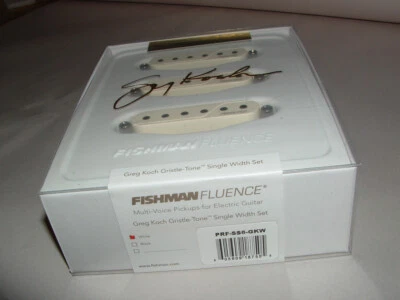 Fishman Fluence Greg Koch Gristle-Tone Strat Set PRF-SS6-GKW (Blanco) Nuevo Foto 1 de 3