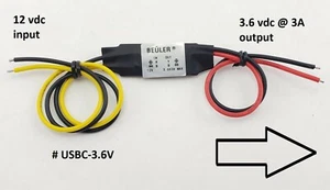 Accele USBC-3.6V Hardwire 12 Volt Input to 3.6V 3A Output Apple TV DC Adapter - Picture 1 of 1