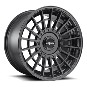 19x8.5 +35 Rotiform LAS-R R142 5x105,5x120 Matte Black Wheels (Set of 4) - Picture 1 of 3