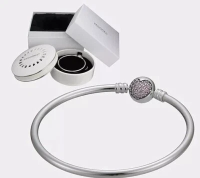 Nuevo Pandora .925 Círculo de Amor Brazalete Set de Regalo Caja de Porcelana Edición Limitada Foto 1 de 4