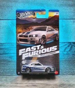 Hot Wheels Fast & Furious Silver Series Brian's Nissan Skyline GT-R R34 - New - Picture 1 of 12