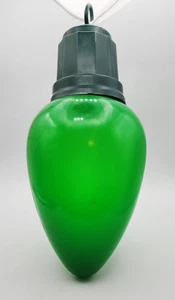 Green Blow Mold 13" lighted Christmas Holiday hanging LED Bulb - Picture 1 of 10