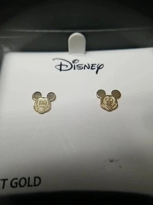 Pendientes Mickey de oro de 10k de Disney Foto 1 de 4