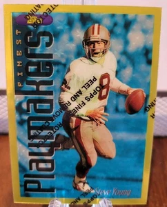 1996 Topps Finest Steve Young Rare Gold Card - Picture 1 of 2
