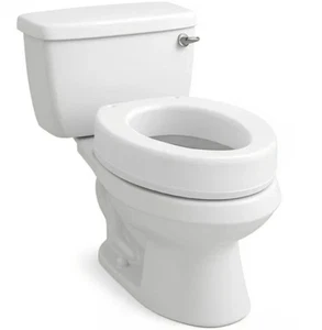 2 Carex WC-Sitzerhöhung länglich erhöhter Toilettensitzer fügt Toilette 3,5 Zoll hinzu - Bild 1 von 6