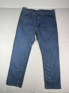 WRANGLER Jeans Men's 38 x 32 Med Wash 1096FXVDB Regular Fit Flex Denim Men Jeans - Picture 1 of 6