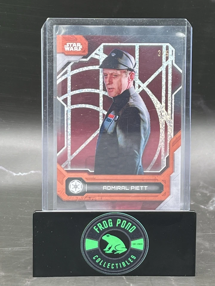 2024 Topps High Tek Star Wars Admiral Piett Rebel Screen Red Orbit /5 #4 - Image 1 of 1