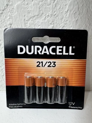 NEW 4 Pack Duracell Batteries 21/23 12V A23 12 Volt MN21 23A BB: 3/29 - Image 1 of 3