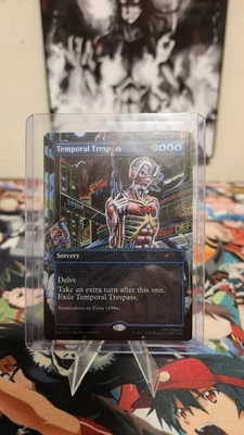 Temporal Trespass Rainbow Foil Secret Lair Drop Foil SLD MTG Iron Maiden Magic - Image 1 of 4