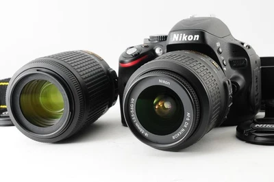 Shutter Count 2474 [MINT] Nikon D5100 Digital Camera + AF-S 18-55mm From JAPAN - Image 1 of 4