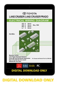 1996 Toyota Land Cruiser Wiring Diagrams Schematics Manual - Bild 1 von 1