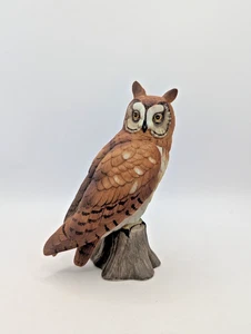 Vintage Goebel Porcelain Long Eared Owl Bird Model Figurine A99 Y183 - Picture 1 of 11