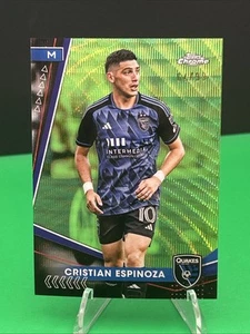 2024 Topps Cromo MLS #66 Cristian Espinoza ONDA VERDE /99 MIN 🔥⚽️🔥 Terremotos - Imagen 1 de 6