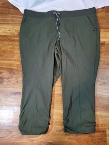Torrid Happy Camper Size 3 Olive Green Athletic Pants Ruched Ankle - Picture 1 of 5