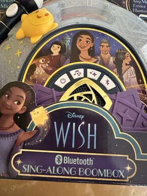 🐐 Disney WISH Sing Along Boombox Bluetooth Real Working Microphone 🆕 - Image 1 of 4