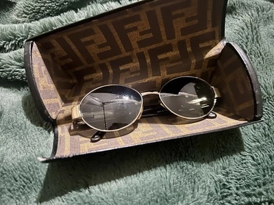 Authentic Vintage Fendi Sunglasses & Case - Image 1 of 4