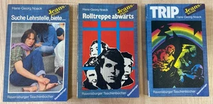 3 Jeans-Bücher Rolltreppe abwärts, TRIP, Suche Lehrstelle • Hans-Georg Noack - Bild 1 von 2