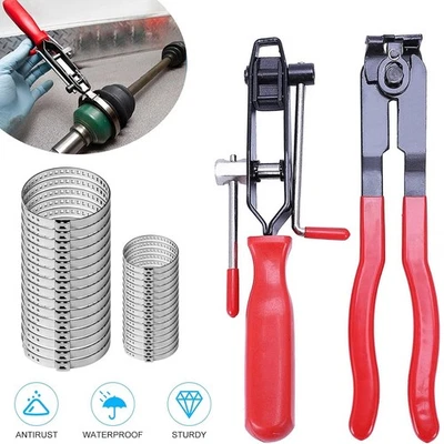 Achsmanschetten Werkzeug Zange Klemmzange + Schlauchband Schneidvorrichtung - Bild 1 von 4